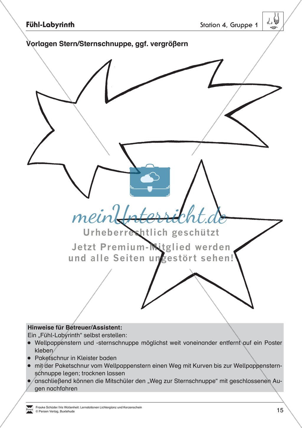 Stationen- bzw. Gruppenarbeit zum Thema Weihnachten + detaillierte Materialliste für die Stationen Preview 14