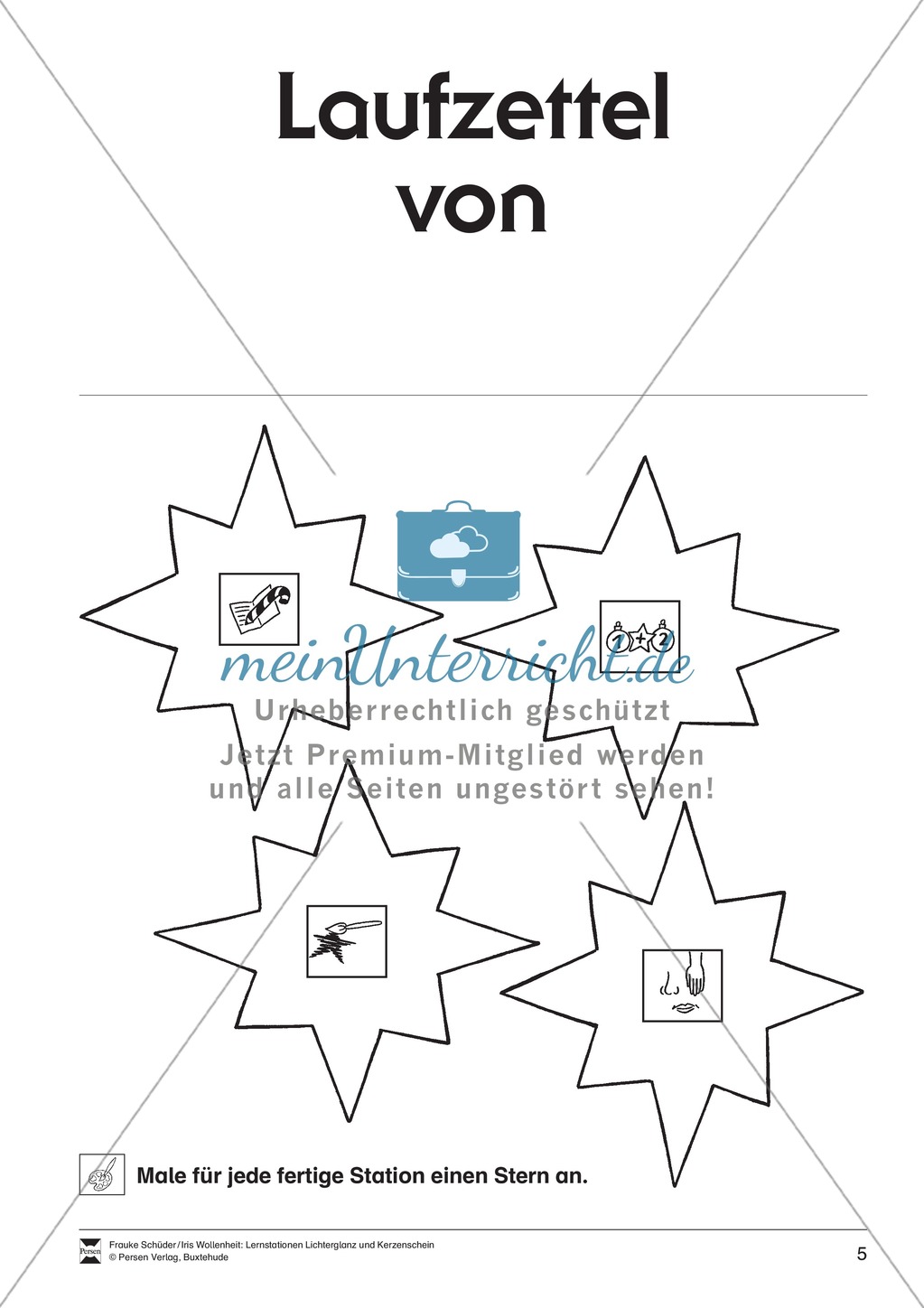 Stationen- bzw. Gruppenarbeit zum Thema Weihnachten + detaillierte Materialliste für die Stationen Preview 4