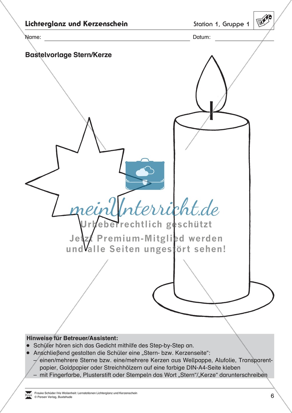 Stationen- bzw. Gruppenarbeit zum Thema Weihnachten + detaillierte Materialliste für die Stationen Preview 5