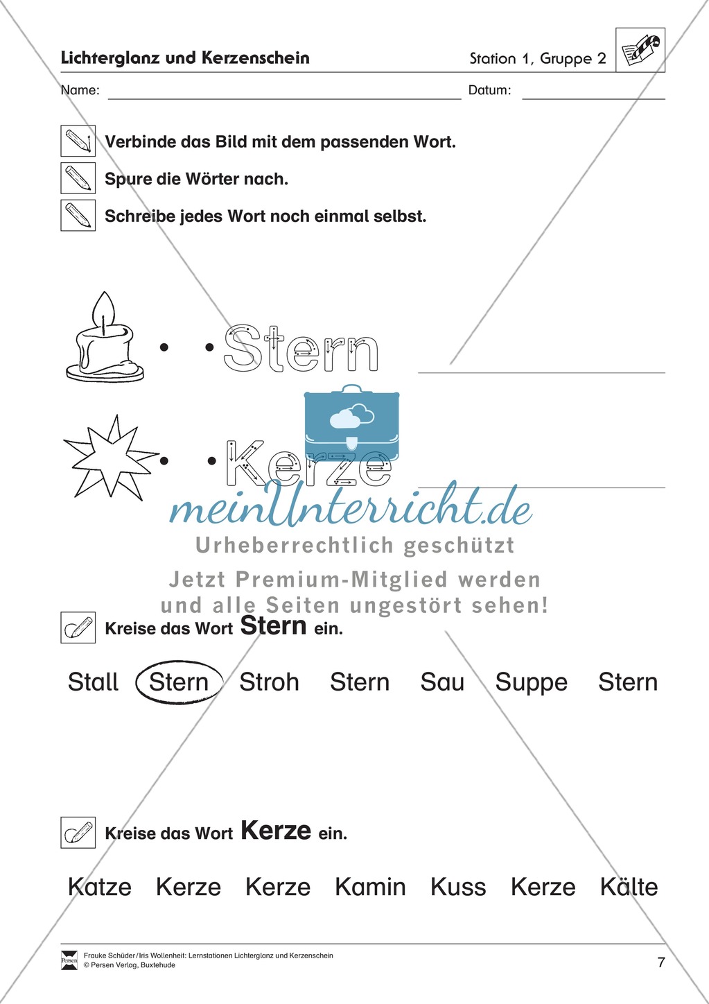Stationen- bzw. Gruppenarbeit zum Thema Weihnachten + detaillierte Materialliste für die Stationen Preview 6