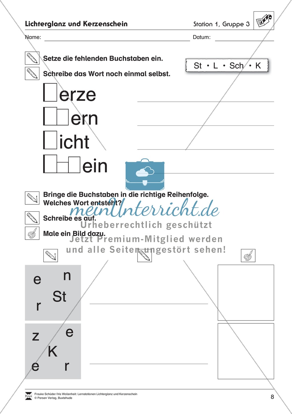 Stationen- bzw. Gruppenarbeit zum Thema Weihnachten + detaillierte Materialliste für die Stationen Preview 7