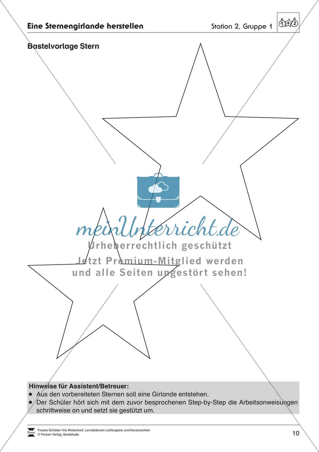 Stationen- bzw. Gruppenarbeit zum Thema Weihnachten + detaillierte Materialliste für die Stationen Preview 9