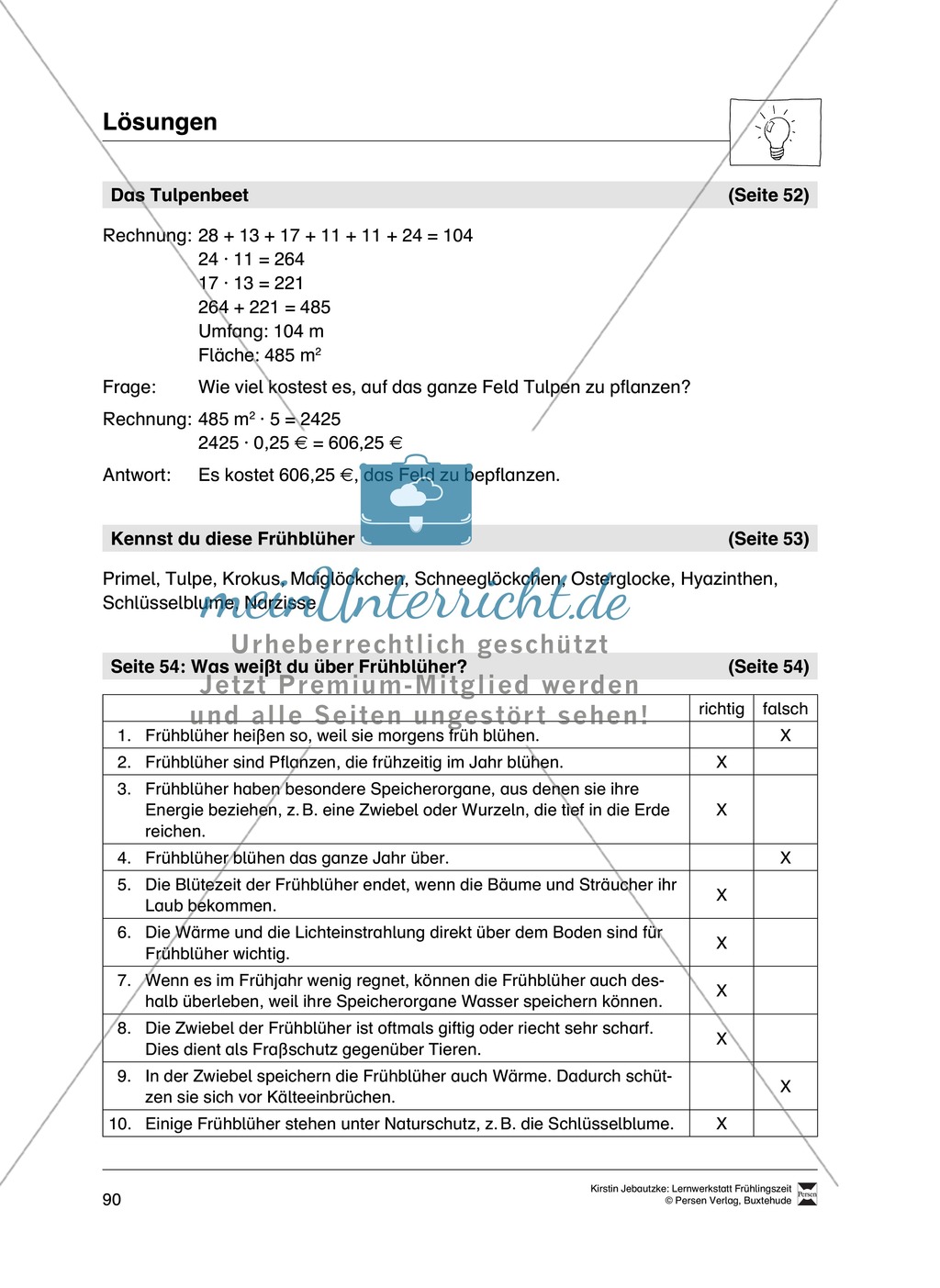 Aufgaben für das Fach Sachkunde zum Thema Frühling Preview 14