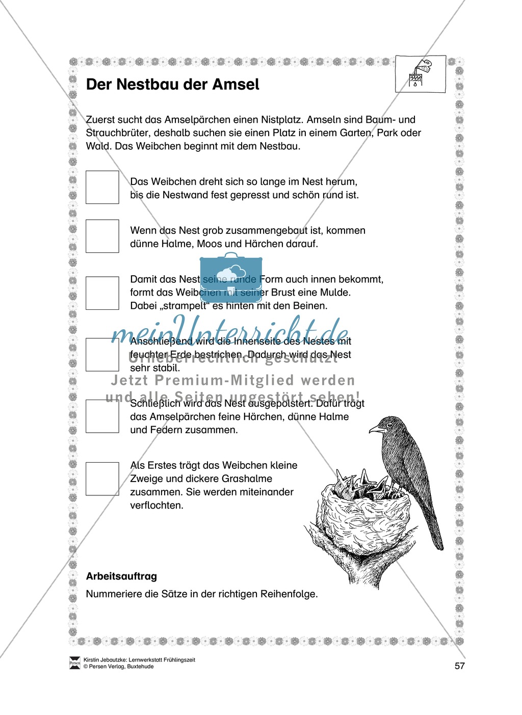 Aufgaben für das Fach Sachkunde zum Thema Frühling Preview 6