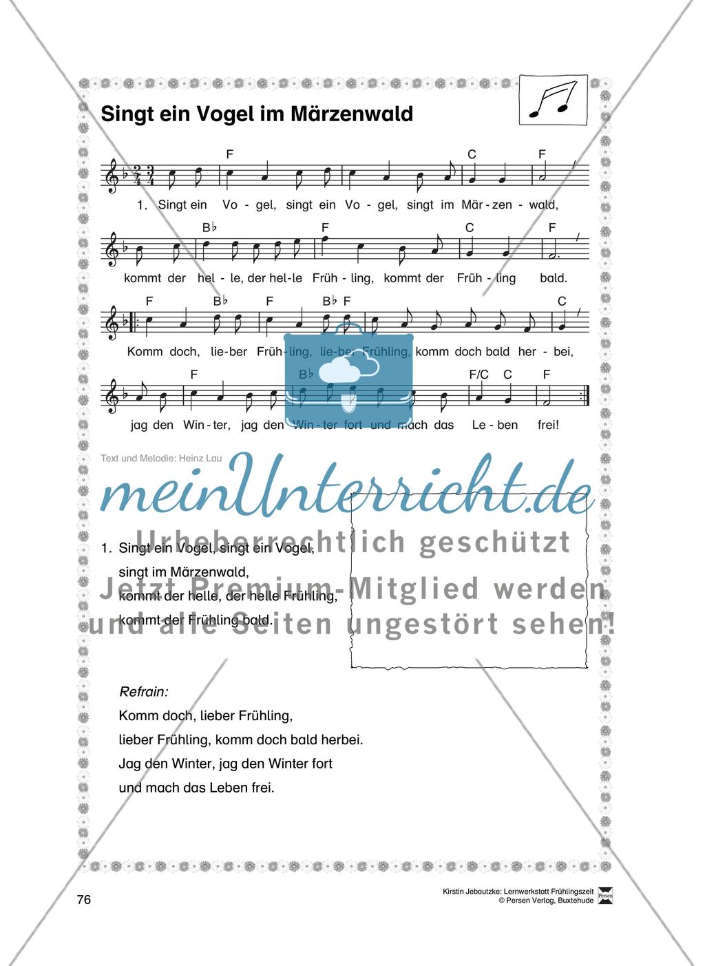 Singt ein Vogel im Märzenwald Preview 1