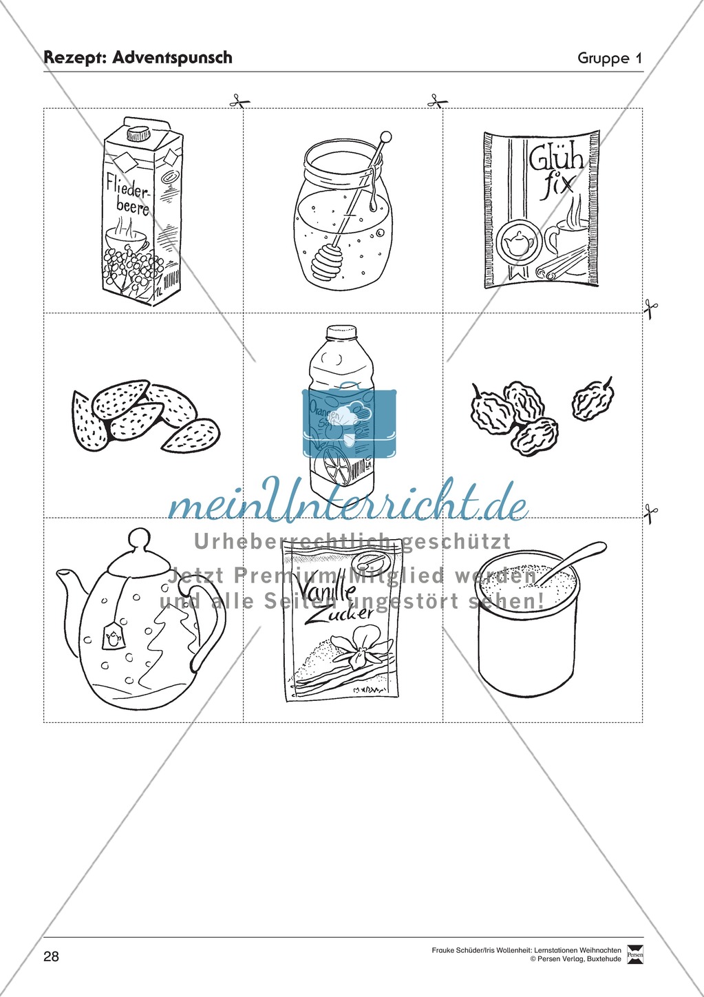 Stationsarbeit zum Thema Advent Preview 22