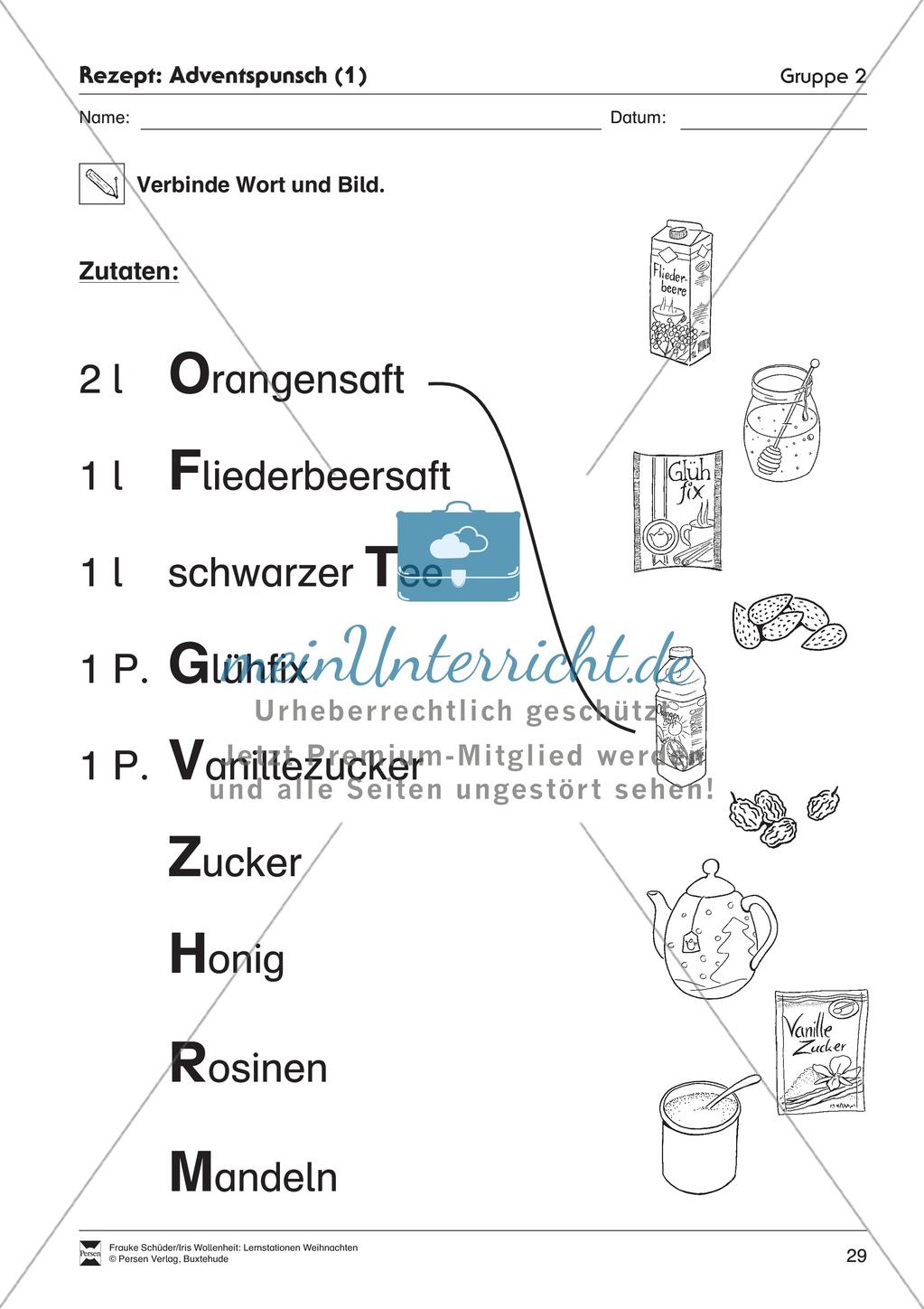 Stationsarbeit zum Thema Advent Preview 23