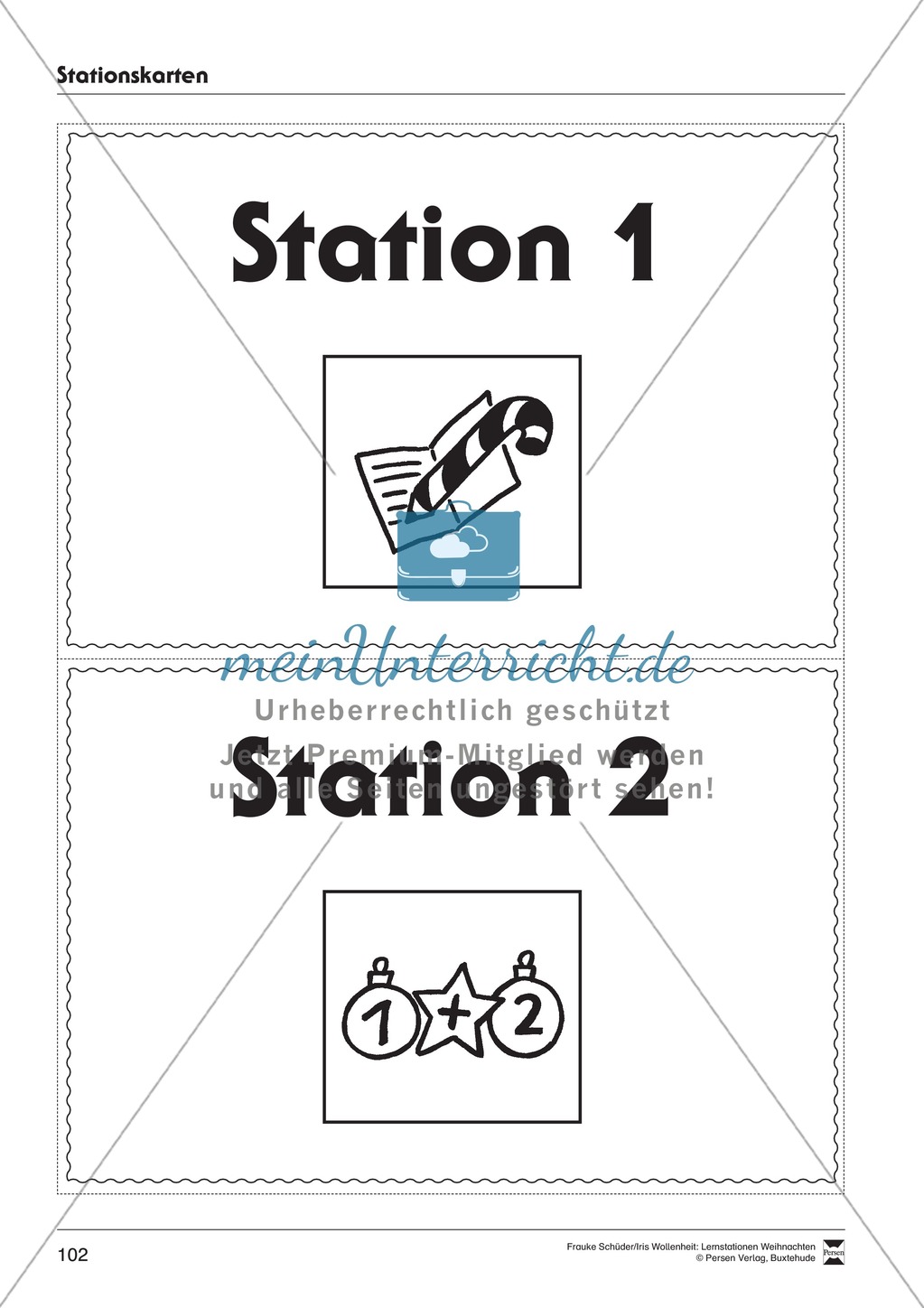 Stationsarbeit zum Thema Advent Preview 27