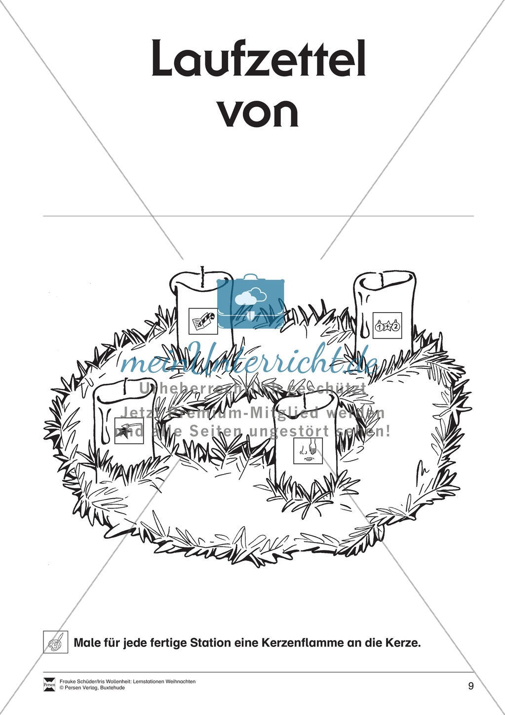 Stationsarbeit zum Thema Advent Preview 3
