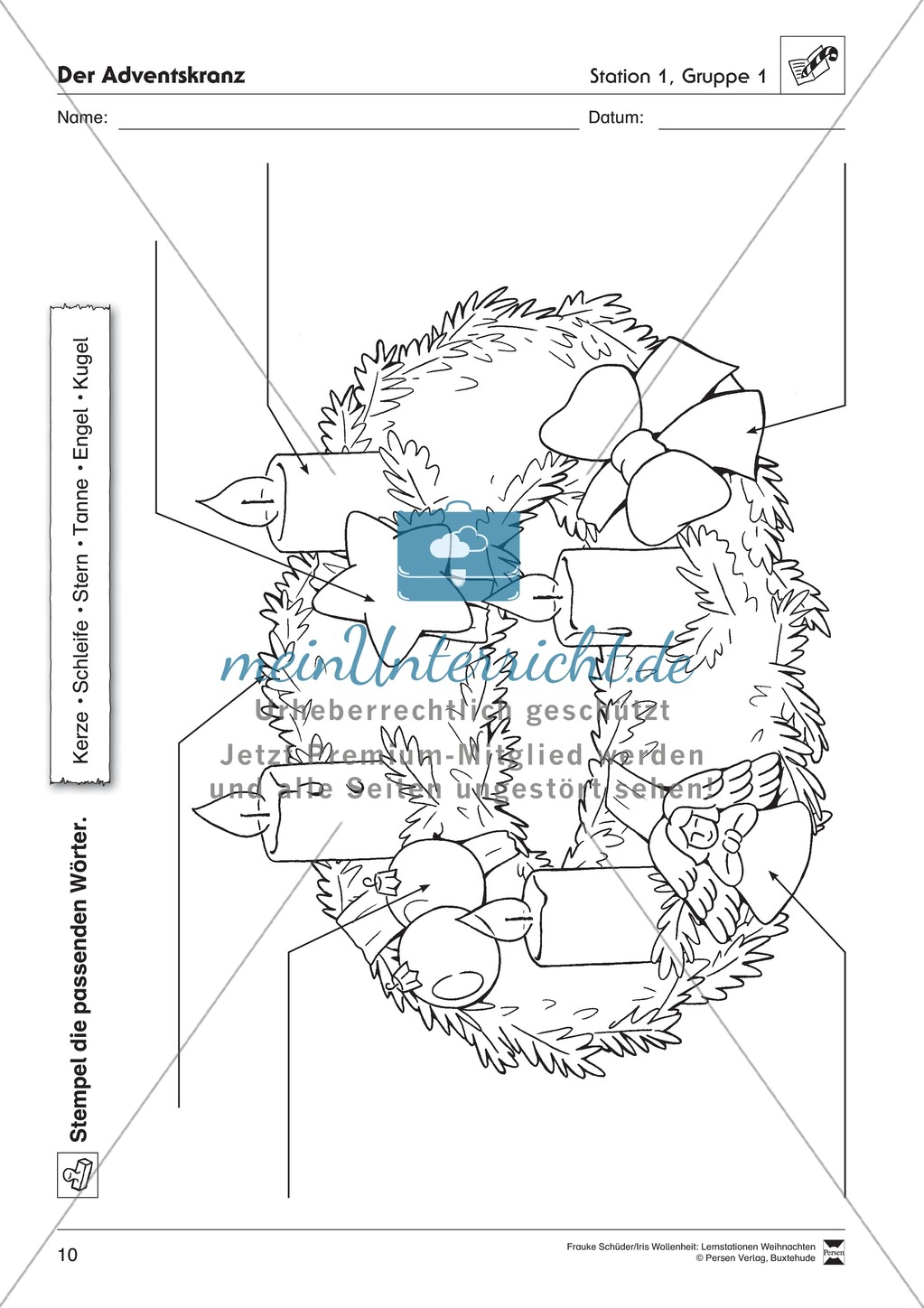 Stationsarbeit zum Thema Advent Preview 4