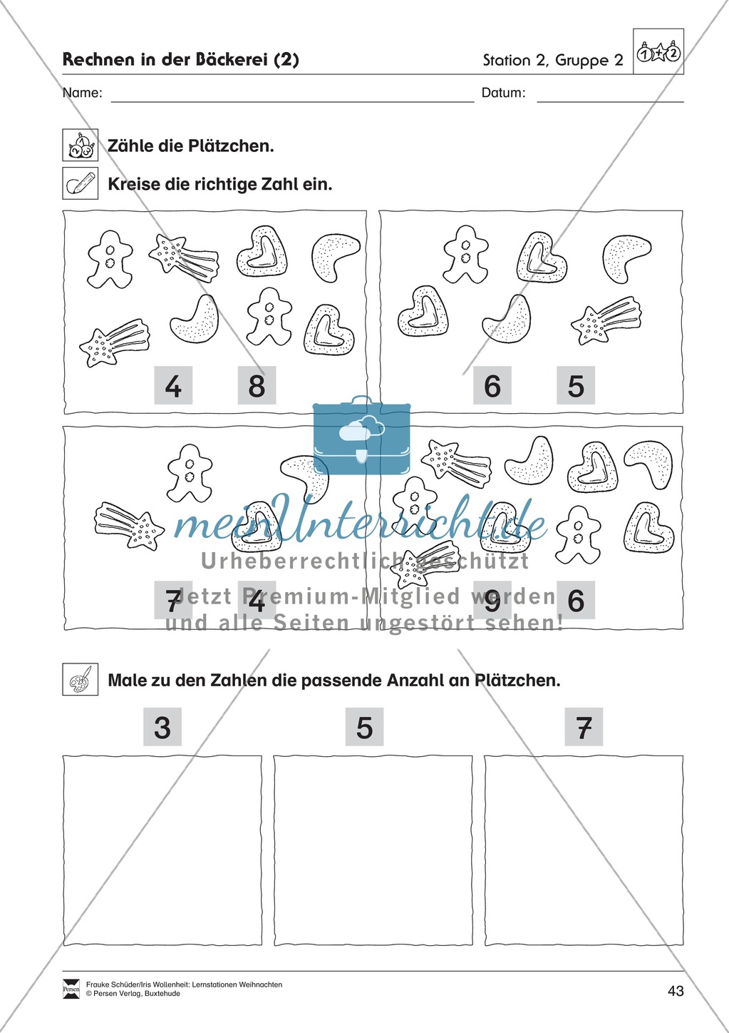 Stationsarbeit zum Thema Weihnachtsbäckerei Preview 11
