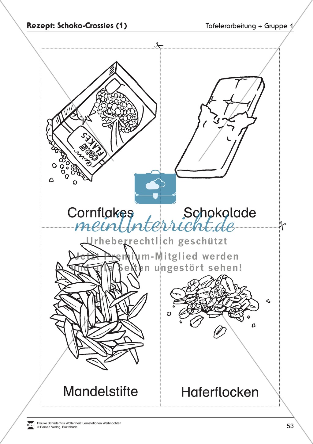 Stationsarbeit zum Thema Weihnachtsbäckerei Preview 21