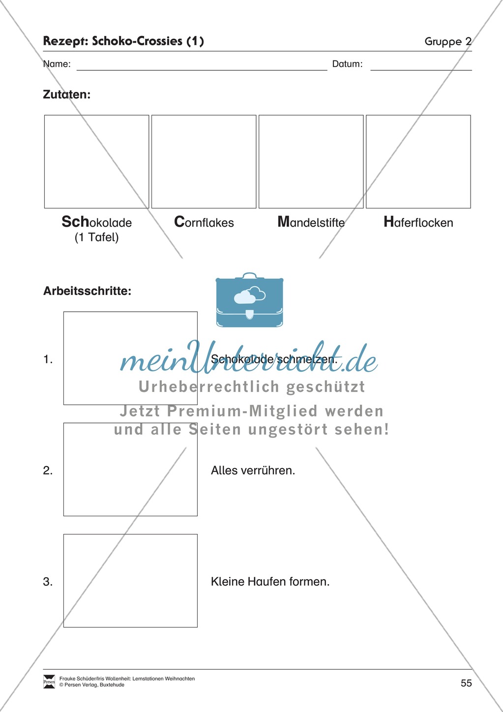 Stationsarbeit zum Thema Weihnachtsbäckerei Preview 23