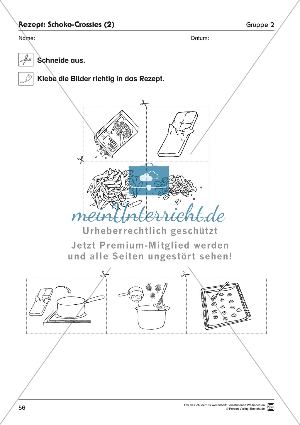 Stationsarbeit zum Thema Weihnachtsbäckerei Preview 24