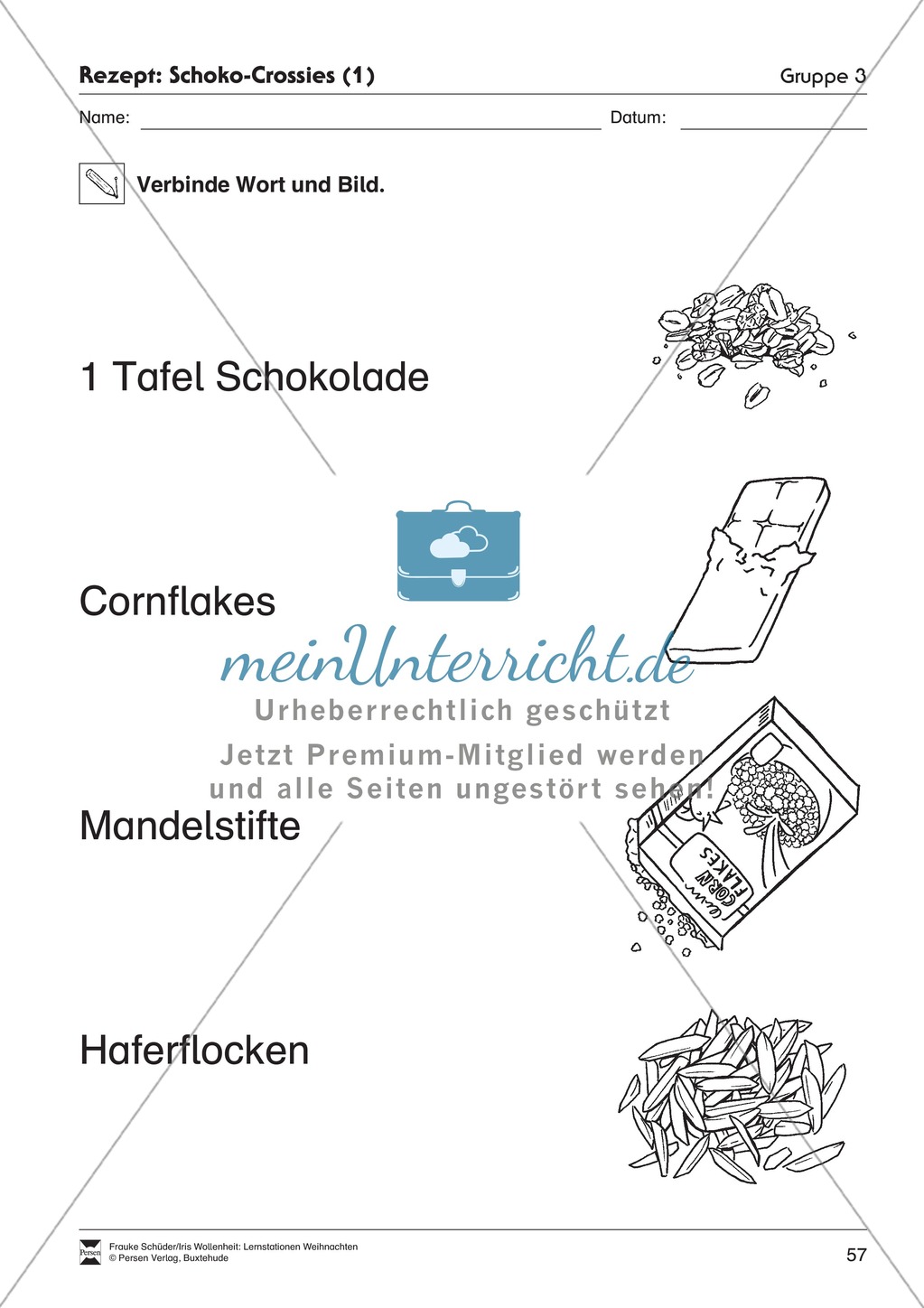 Stationsarbeit zum Thema Weihnachtsbäckerei Preview 25