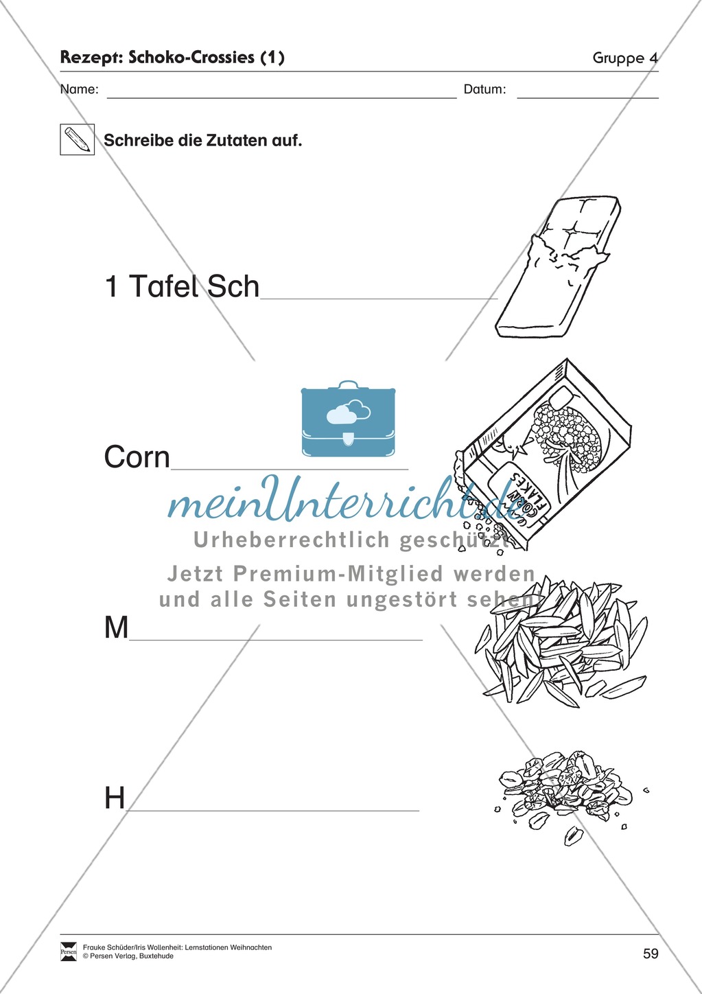 Stationsarbeit zum Thema Weihnachtsbäckerei Preview 27