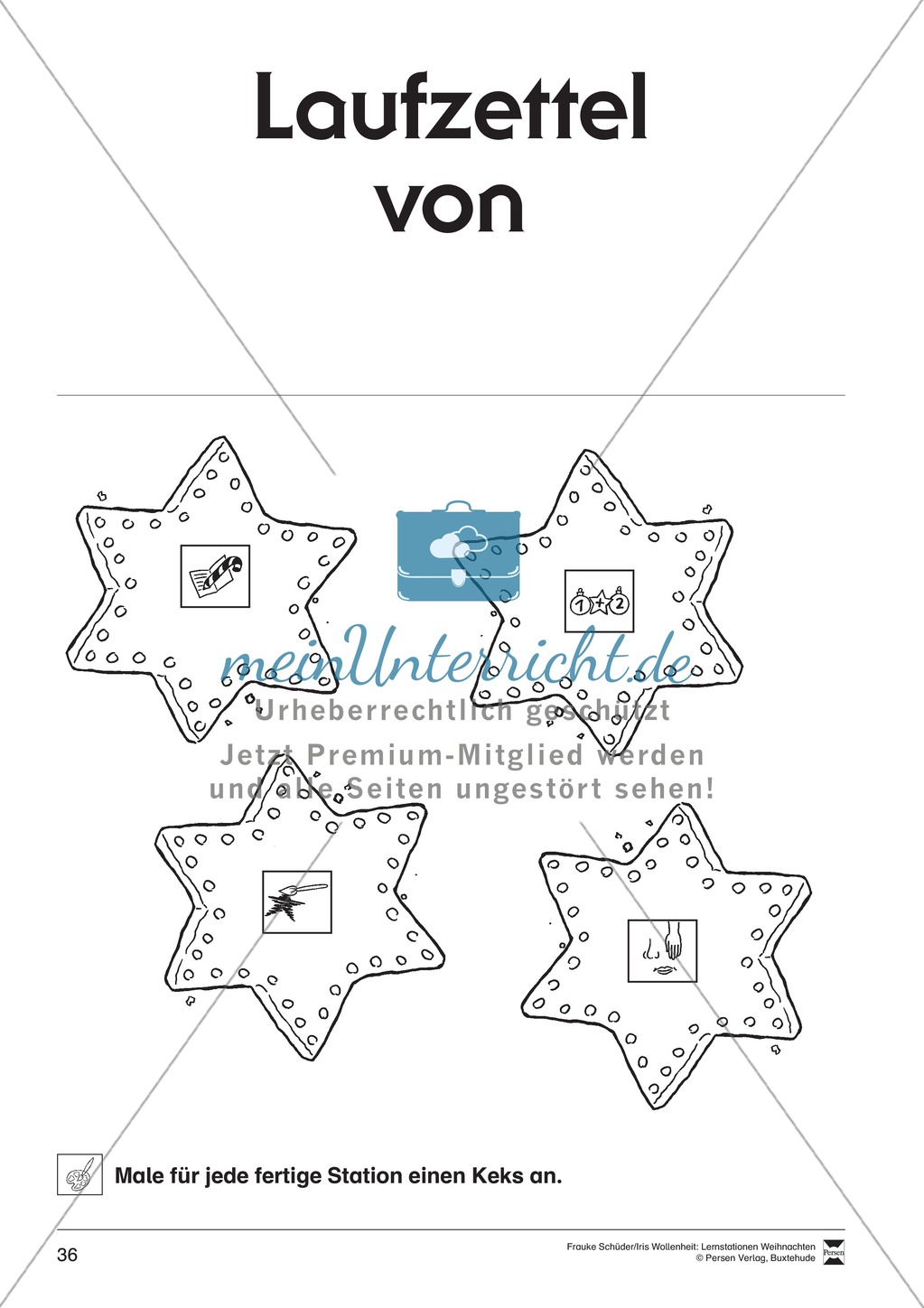 Stationsarbeit zum Thema Weihnachtsbäckerei Preview 4
