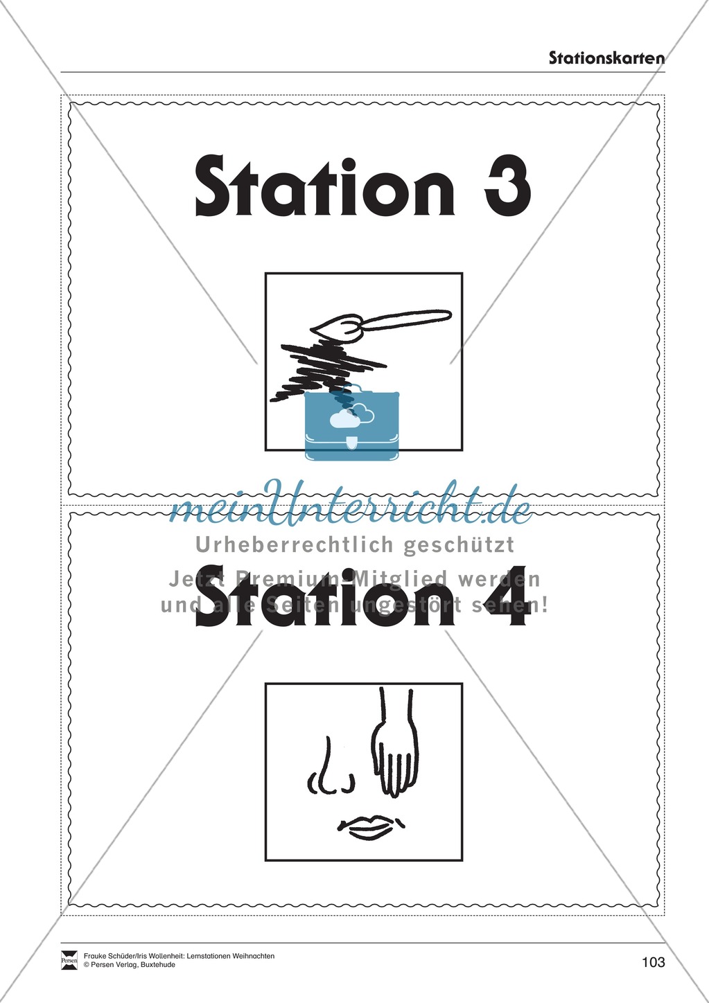 Stationsarbeit zum Thema Lichterglanz und Kerzenschein Preview 20