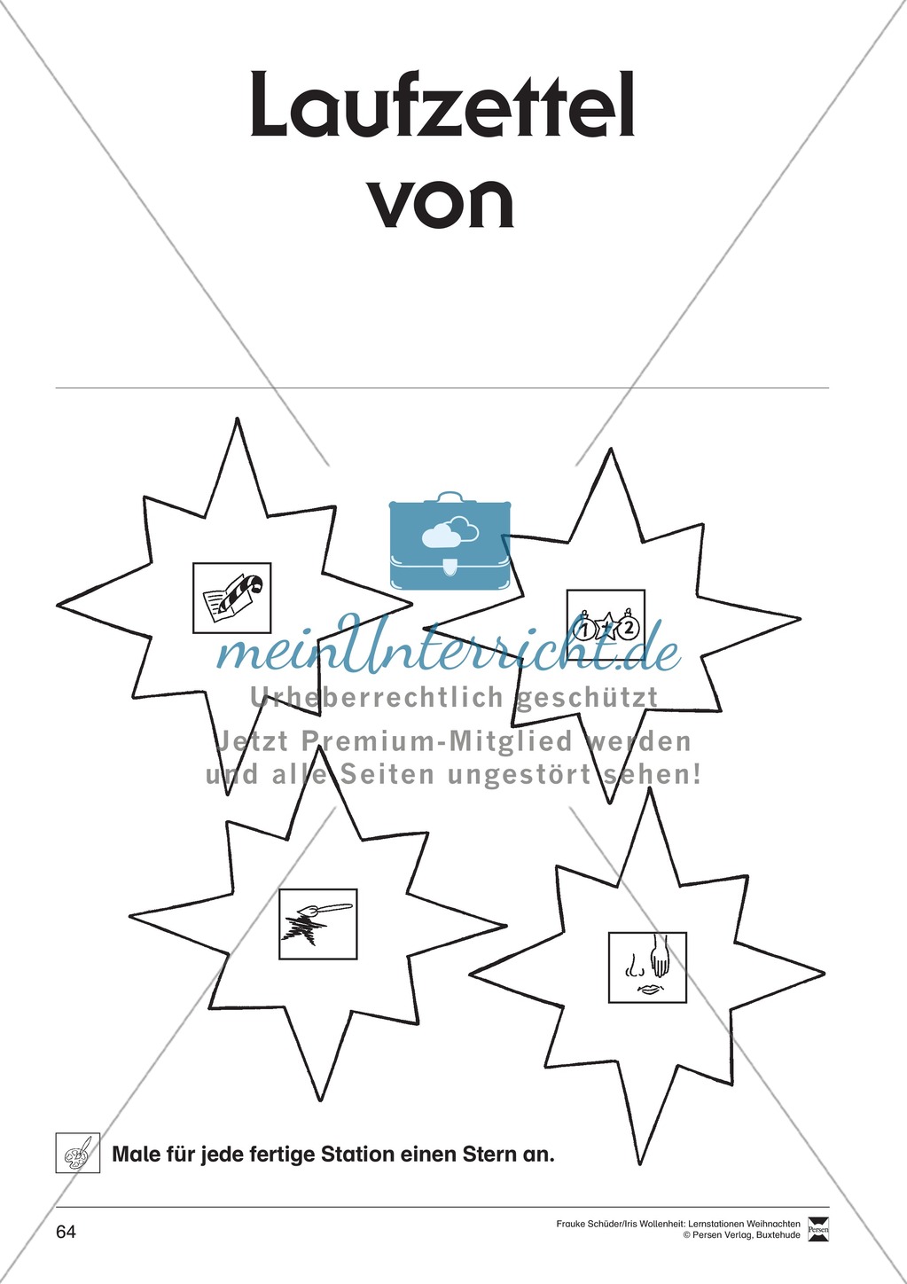Stationsarbeit zum Thema Lichterglanz und Kerzenschein Preview 4