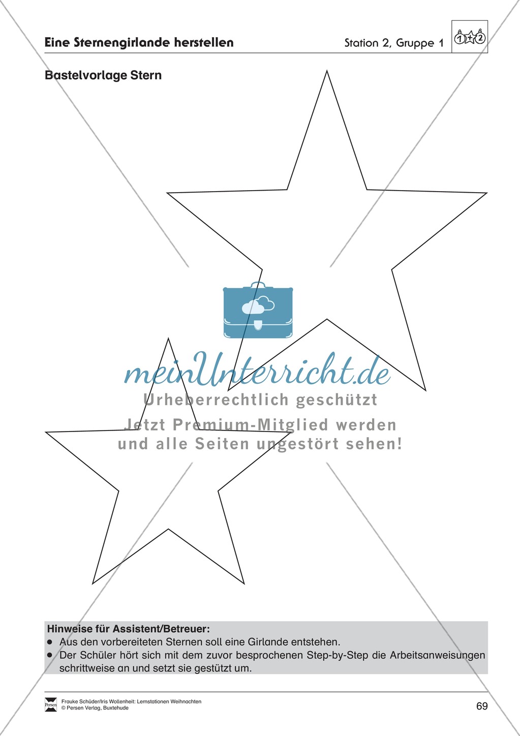 Stationsarbeit zum Thema Lichterglanz und Kerzenschein Preview 9