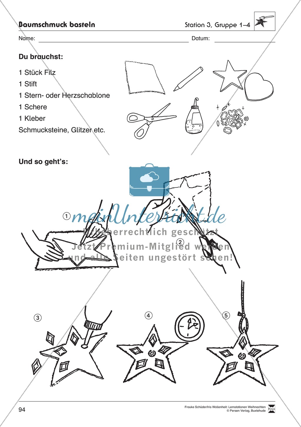 Stationsarbeit zum Thema Vorfreude auf Weihnachten Preview 15