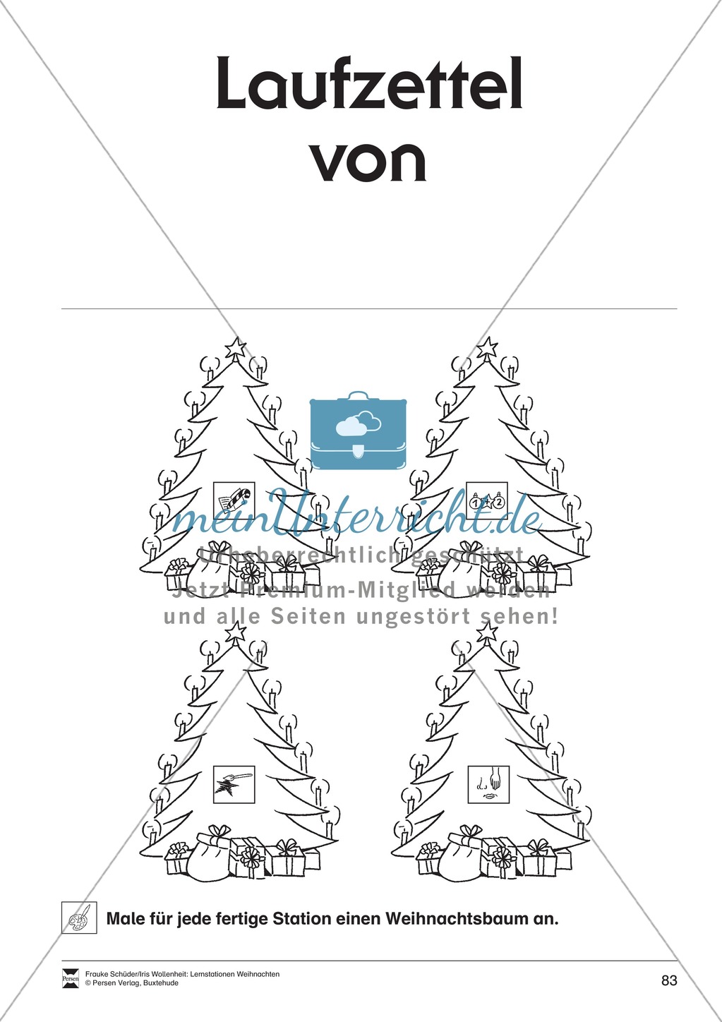 Stationsarbeit zum Thema Vorfreude auf Weihnachten Preview 4