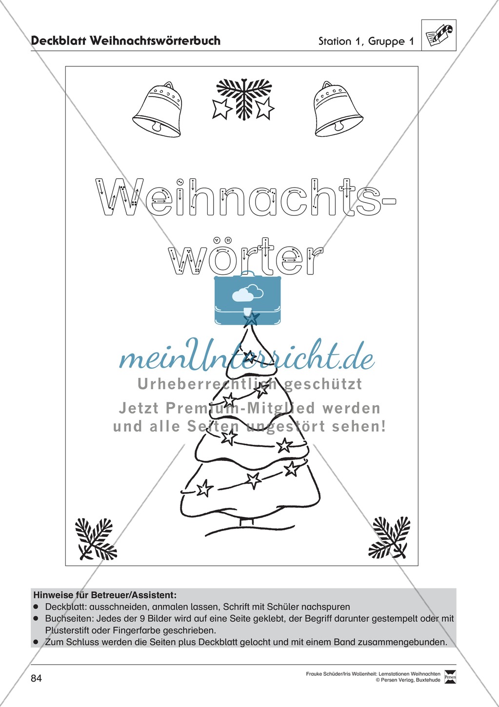 Stationsarbeit zum Thema Vorfreude auf Weihnachten Preview 5