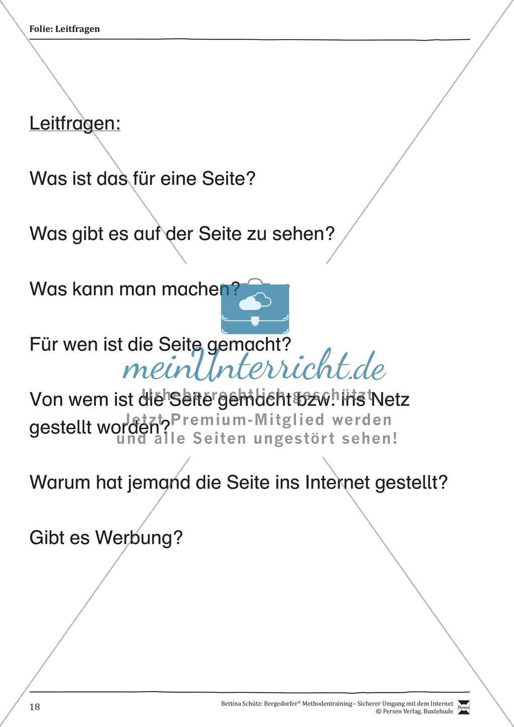 Inhalte von Internetseiten nutzen und einschätzen Preview 3