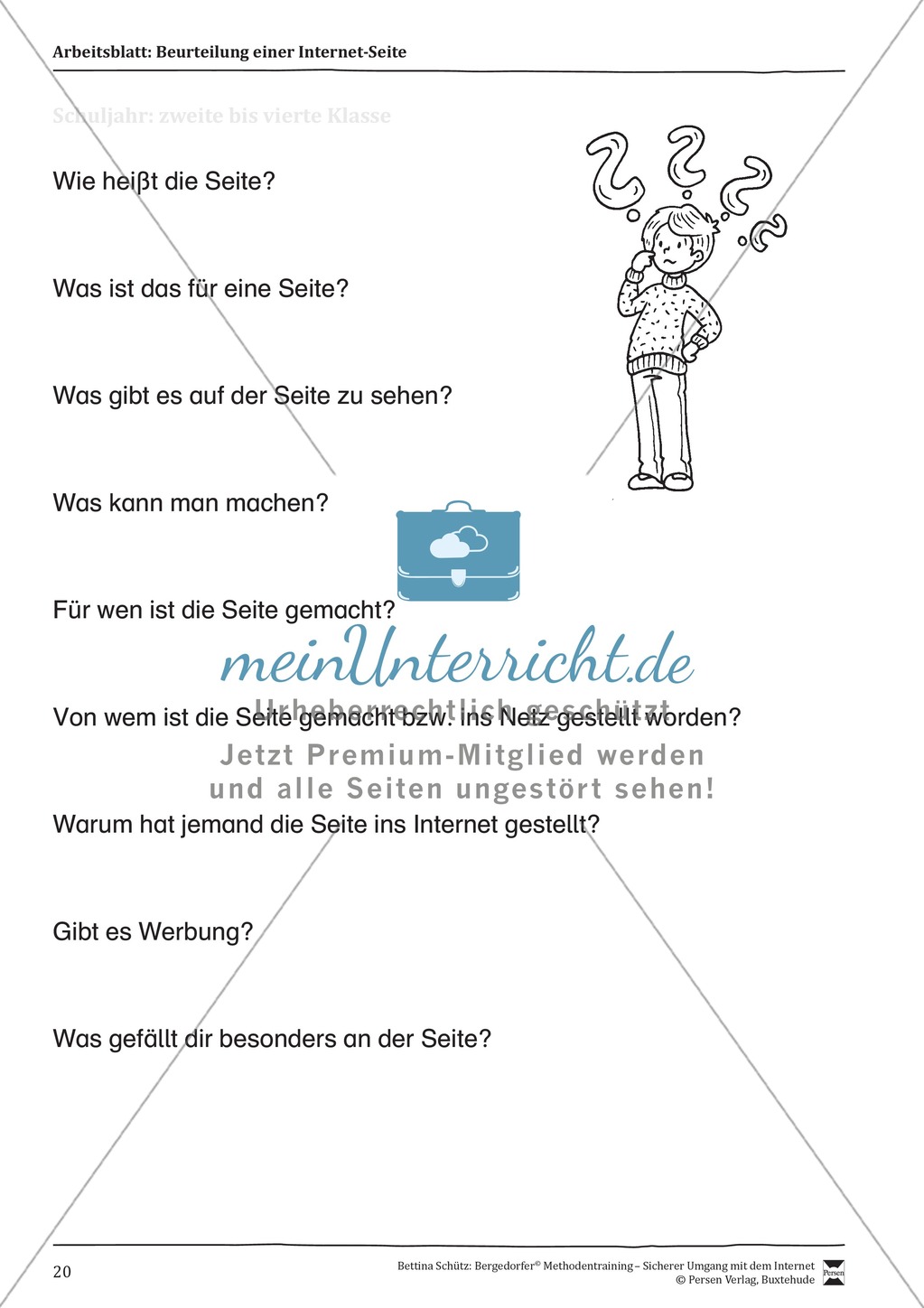 Inhalte von Internetseiten nutzen und einschätzen Preview 5