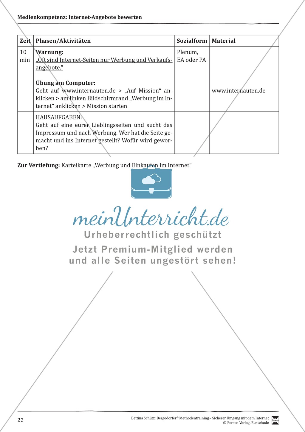 Inhalte von Internetseiten nutzen und einschätzen Preview 7