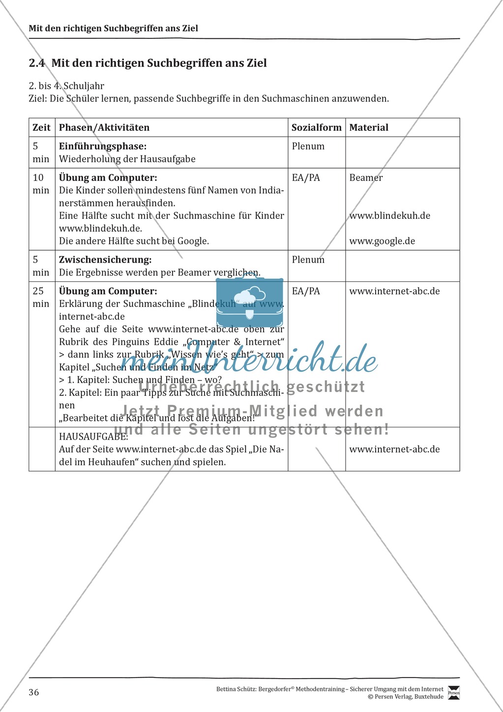 Effektive Suchbegriffe im Internet + Verlaufsplanung Preview 2