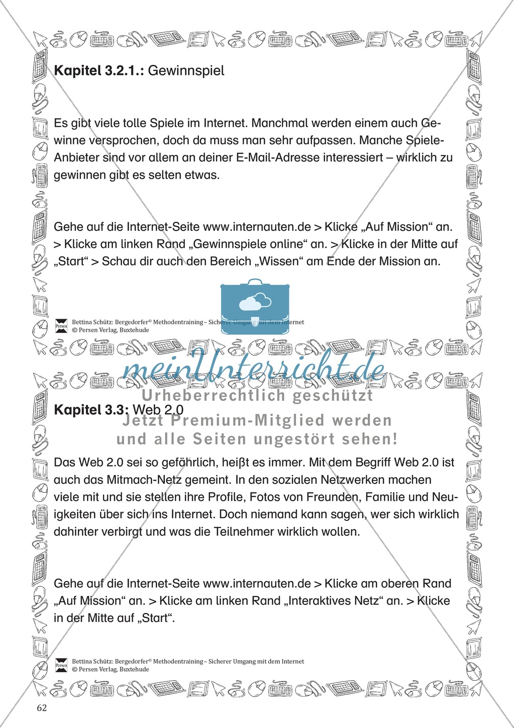 Soziale Netzwerke: Gefahren und Datenschutz + Verlaufsplanung Preview 5