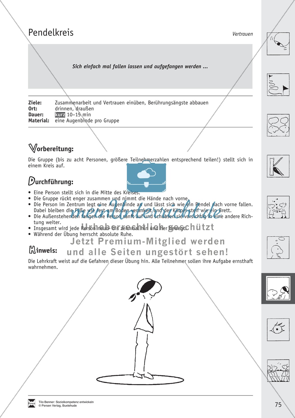 Soft Skills: Spiele zur Förderung des Vertrauens innerhalb der Gruppe Preview 9
