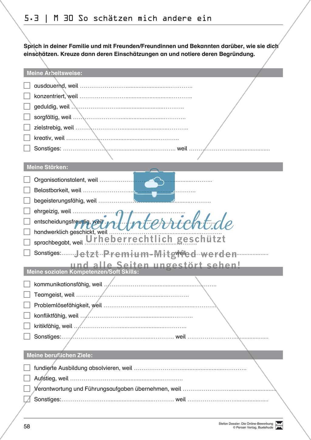 Eine ausführliche Onlinebewerbung schreiben + Lehrerhinweise Preview 16