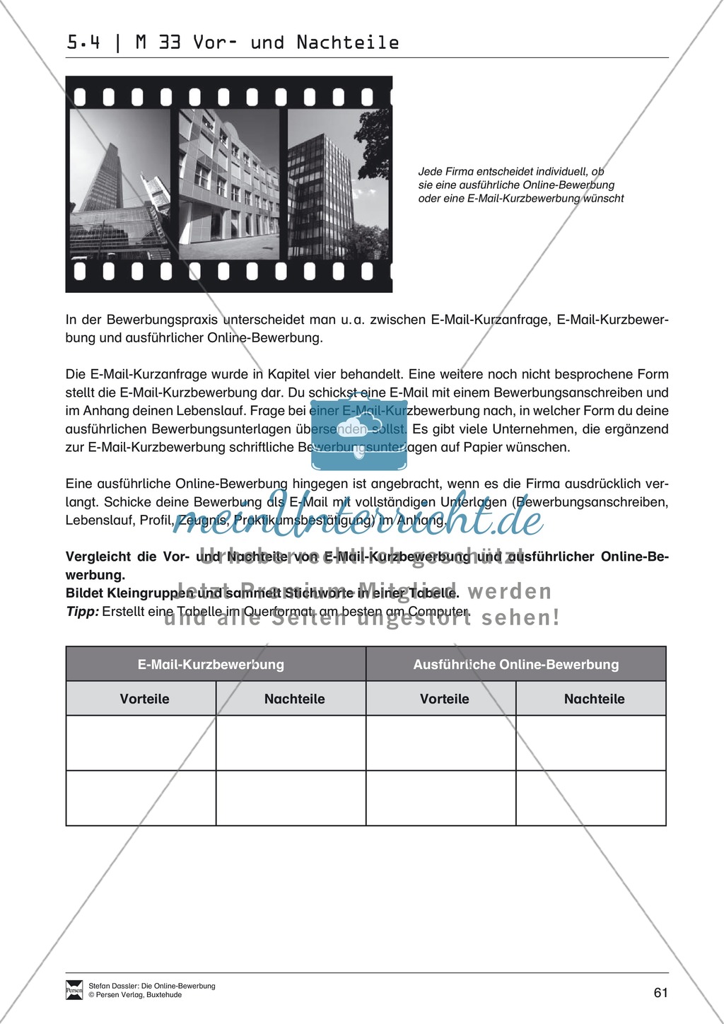 Eine ausführliche Onlinebewerbung schreiben + Lehrerhinweise Preview 19