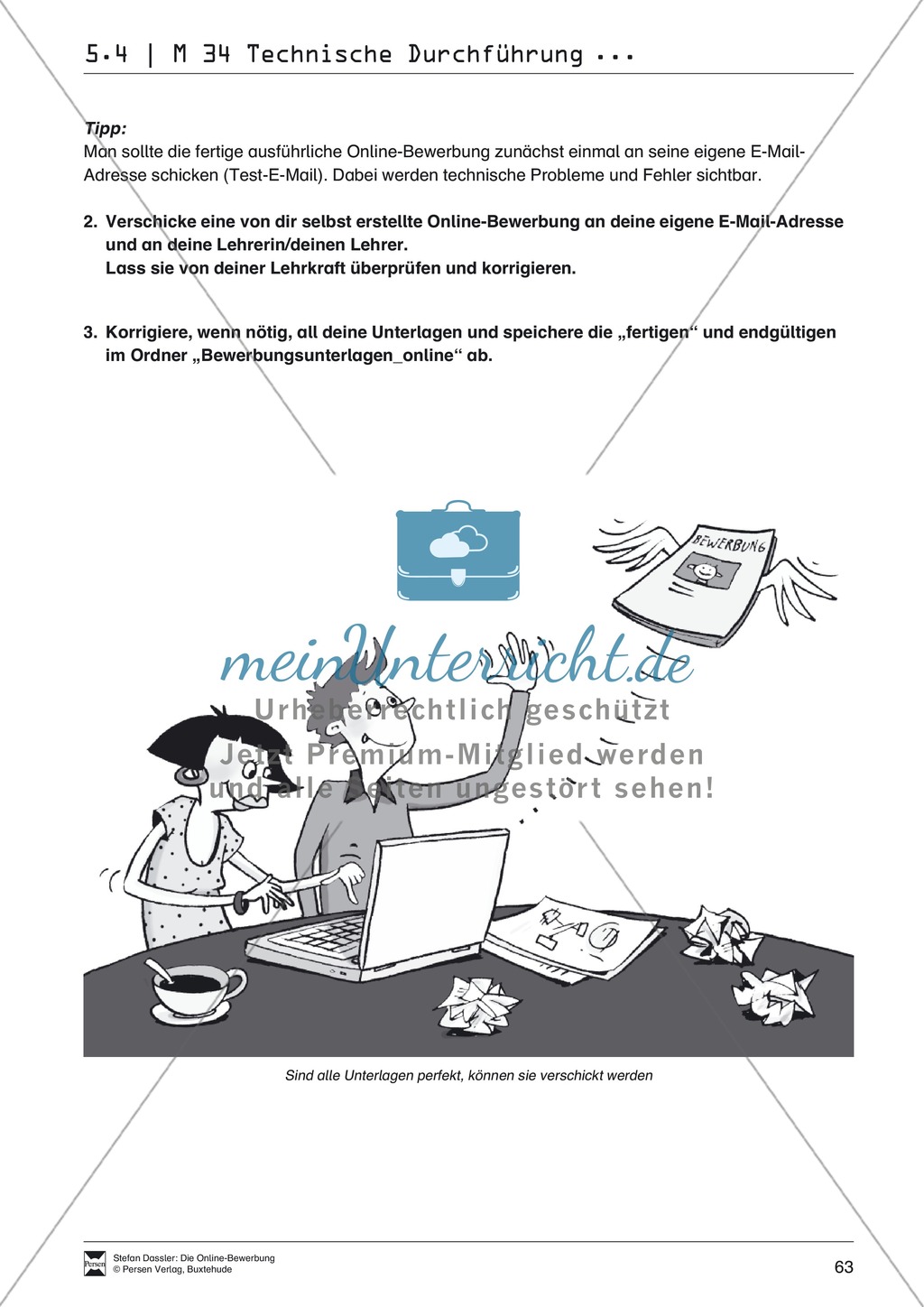 Eine ausführliche Onlinebewerbung schreiben + Lehrerhinweise Preview 21
