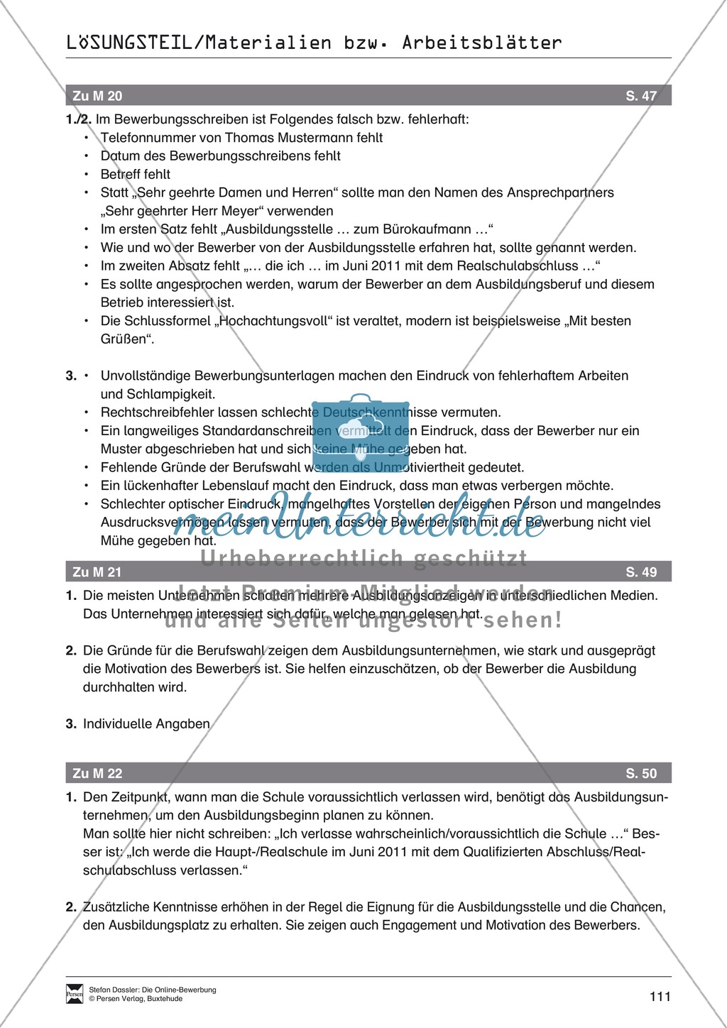 Eine ausführliche Onlinebewerbung schreiben + Lehrerhinweise Preview 23