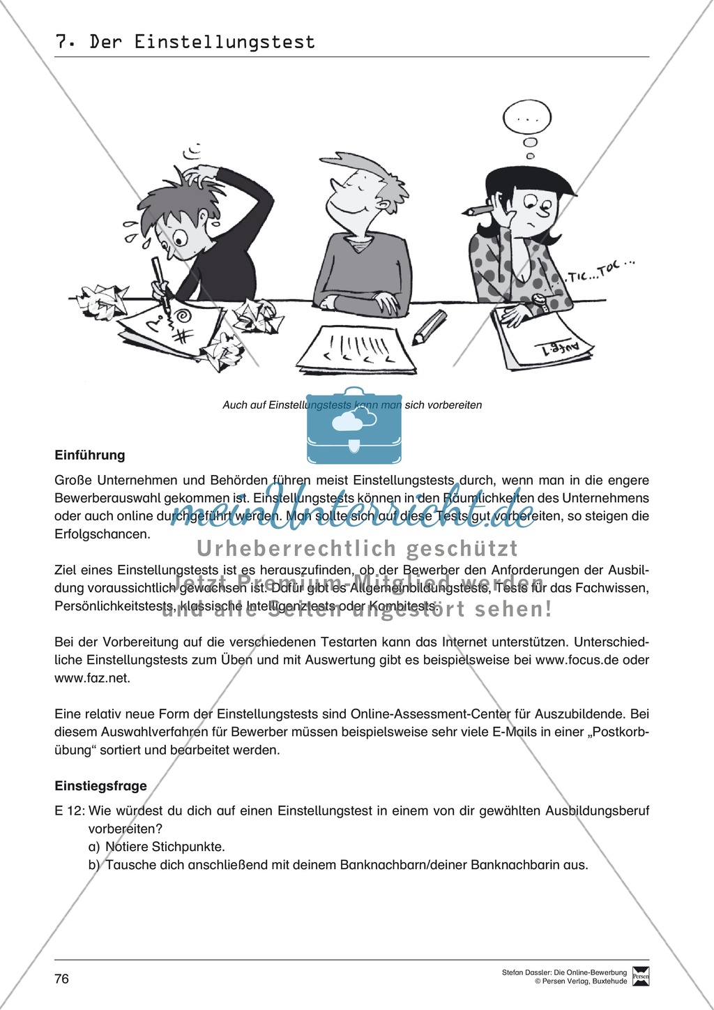 Alles Wichtige zum Einstellungstest + Lehrerhinweise Preview 2