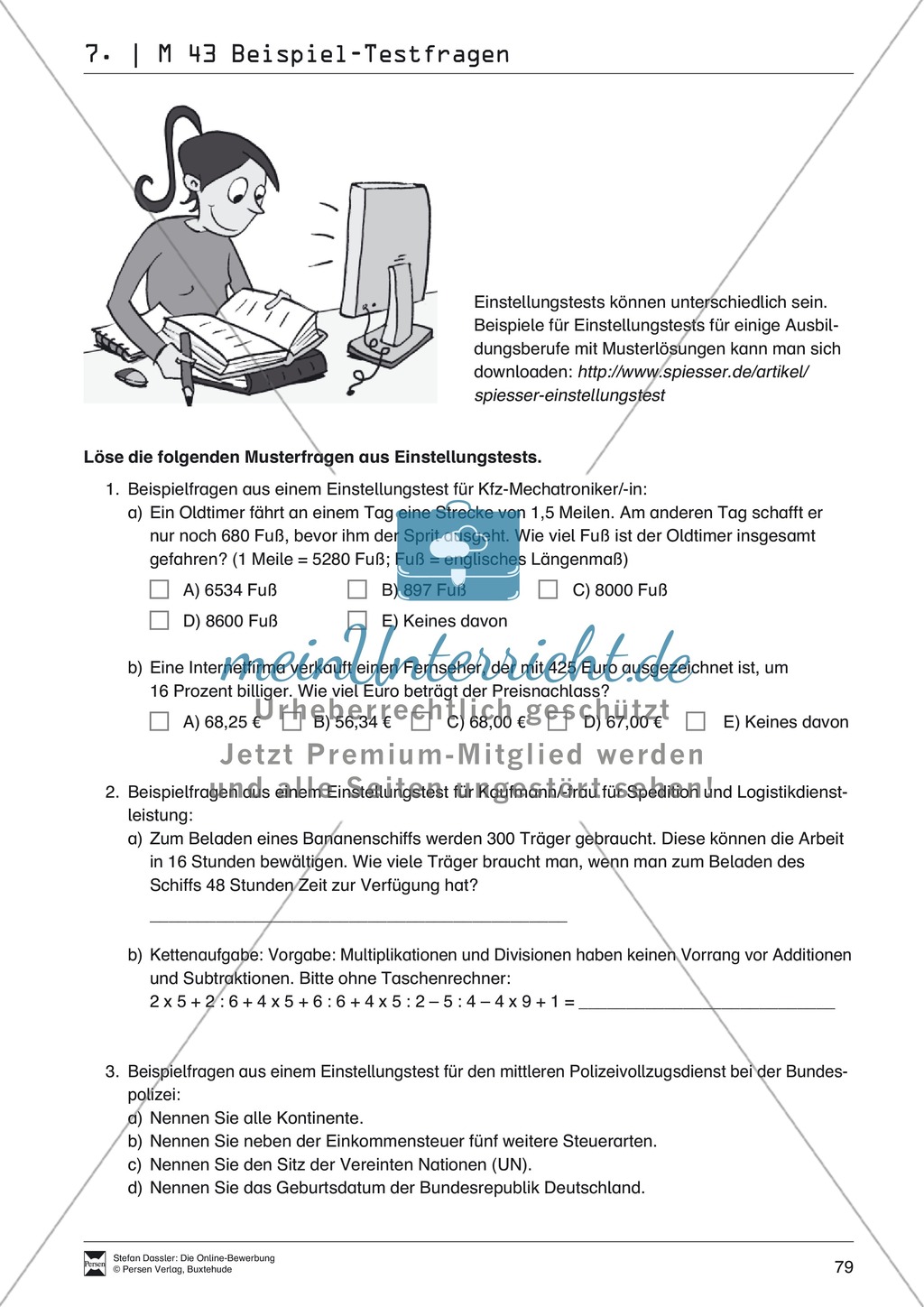 Alles Wichtige zum Einstellungstest + Lehrerhinweise Preview 5