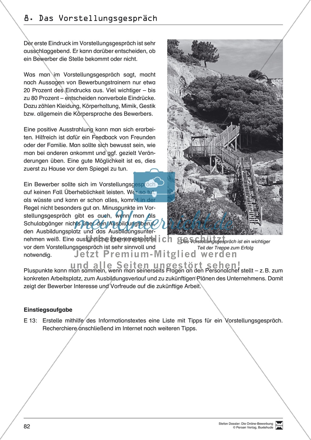 Alles Wichtige zum Vorstellungsgespräch + Lehrerhinweise Preview 2