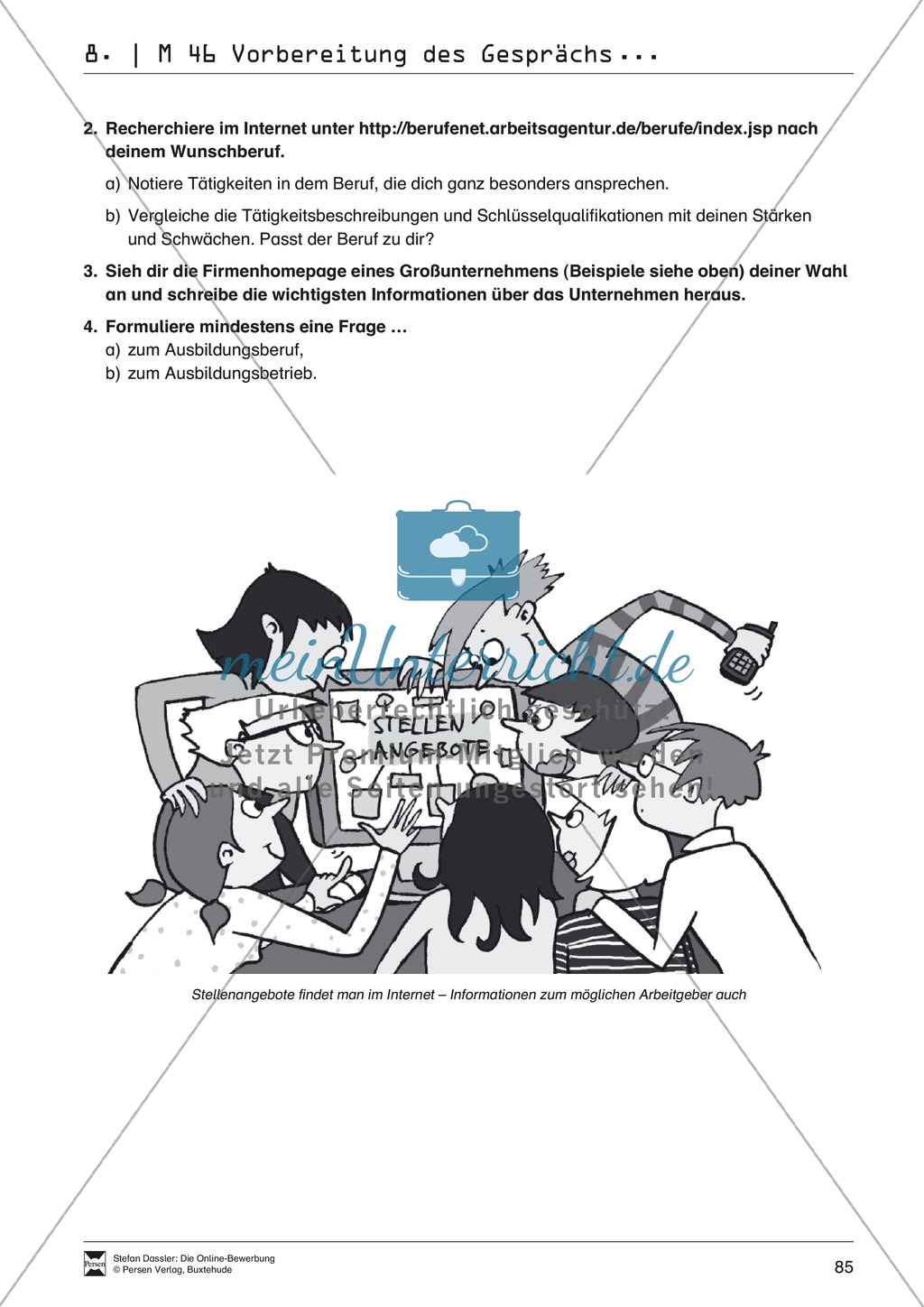 Alles Wichtige zum Vorstellungsgespräch + Lehrerhinweise Preview 5