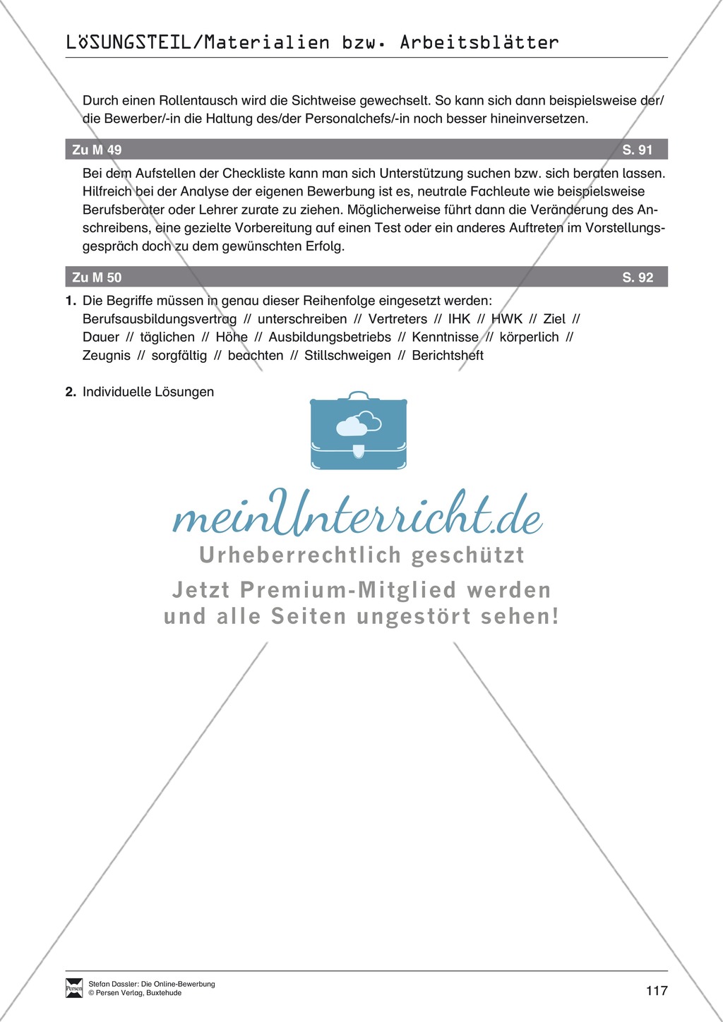 Wie geht es weiter nach Zu- oder Absage einer Lehrstelle? + Lehrerhinweise Preview 5