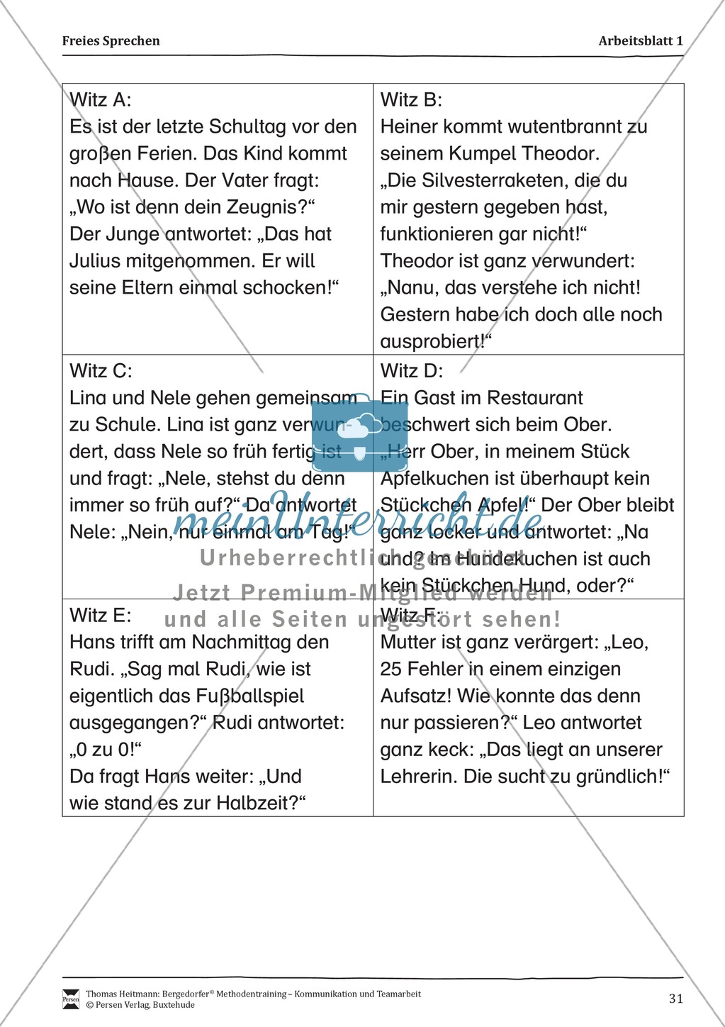 Methodentraining: Freies Sprechen Preview 3