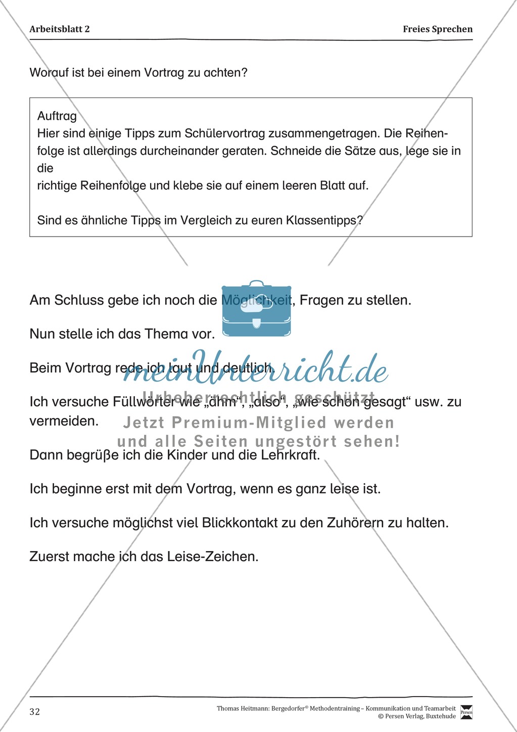 Methodentraining: Freies Sprechen Preview 4