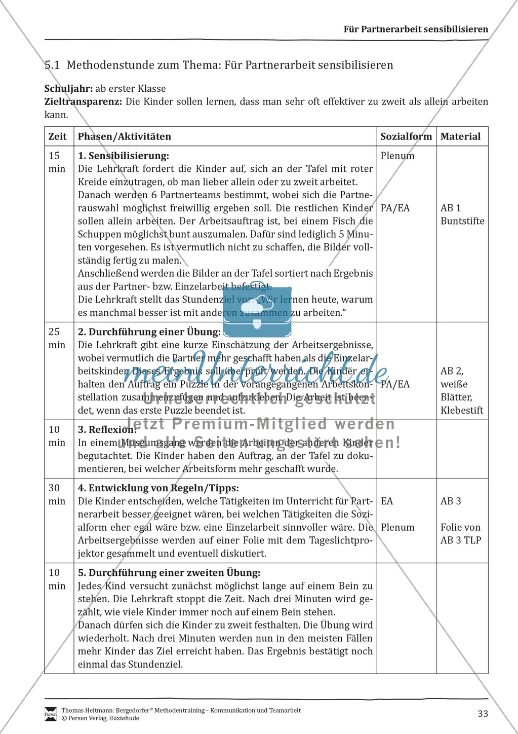 Methodentraining: Gelingende Partnerarbeit Preview 1