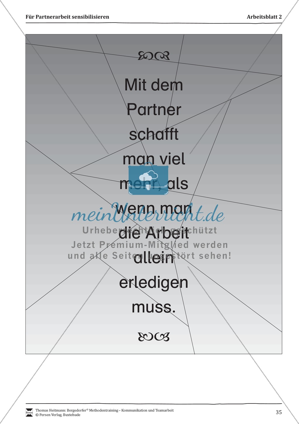 Methodentraining: Gelingende Partnerarbeit Preview 3
