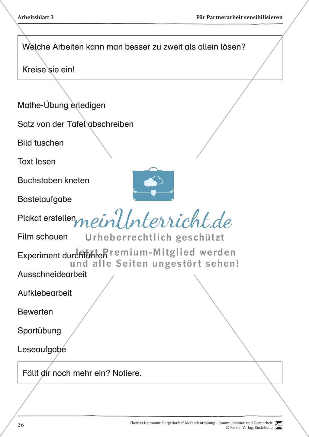 Methodentraining: Gelingende Partnerarbeit Preview 4