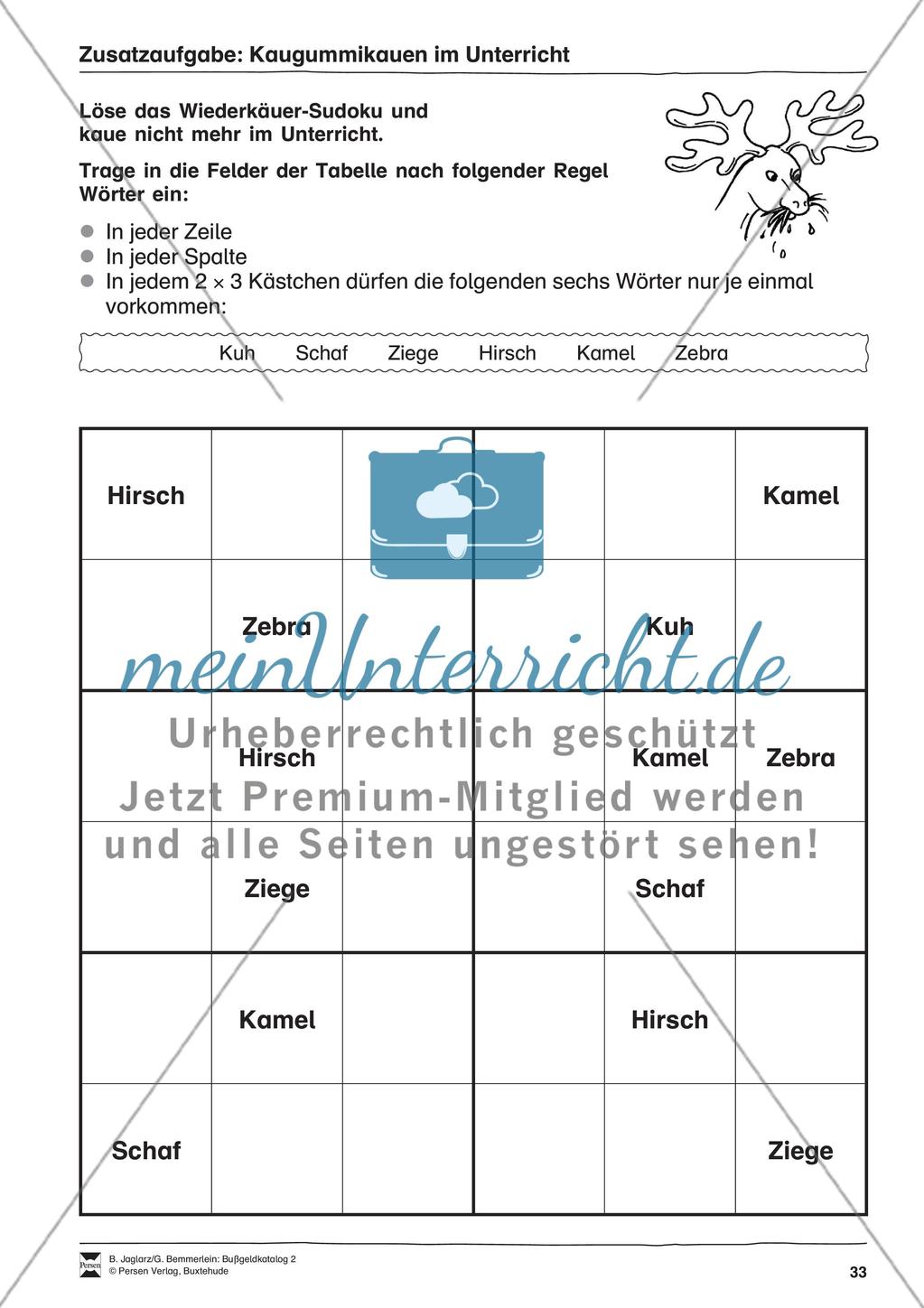 Kaugummikauen im Unterricht Preview 2