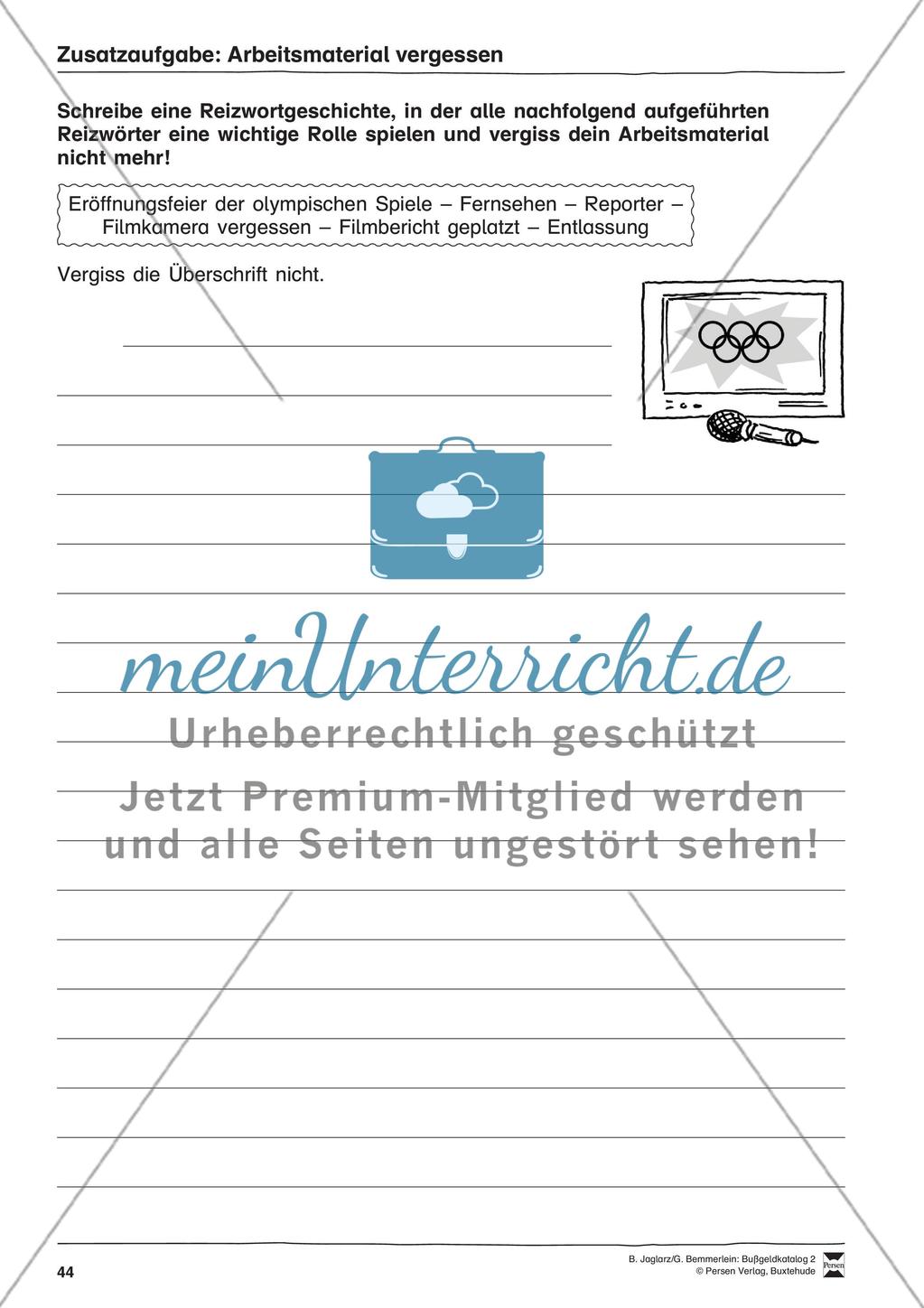 Arbeitsmaterial vergessen Preview 4