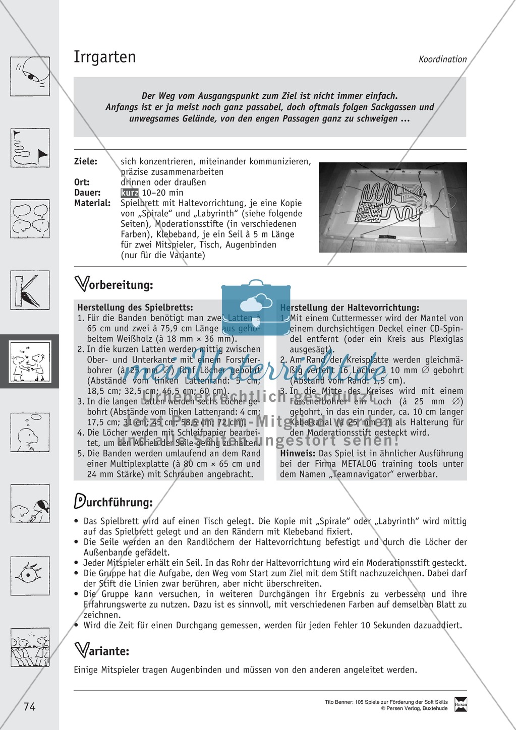 Soft Skills: Koordinationsspiele zur Förderung der Zusammenarbeit innerhalb der Gruppe Preview 14
